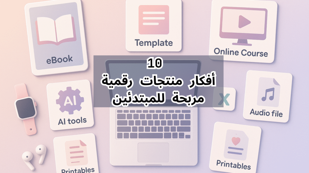 10 أفكار منتجات رقمية مربحة للمبتدئين
