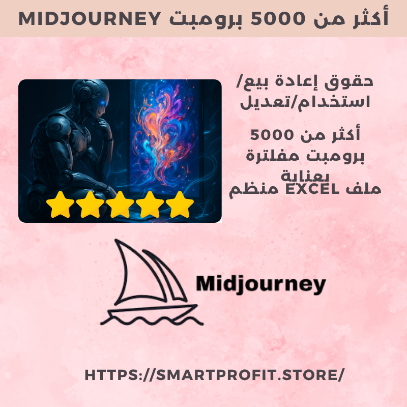 أكثر من 5000 برومبت Midjourney