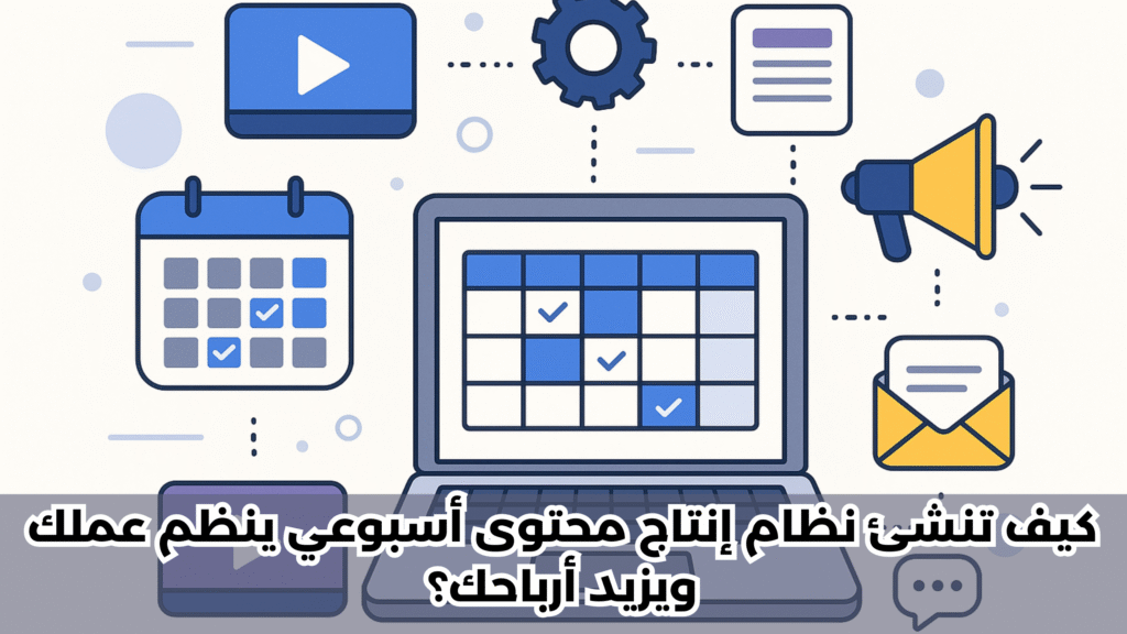 كيف تنشئ نظام إنتاج محتوى أسبوعي ينظم عملك ويزيد أرباحك؟
