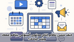 كيف تنشئ نظام إنتاج محتوى أسبوعي ينظم عملك ويزيد أرباحك؟